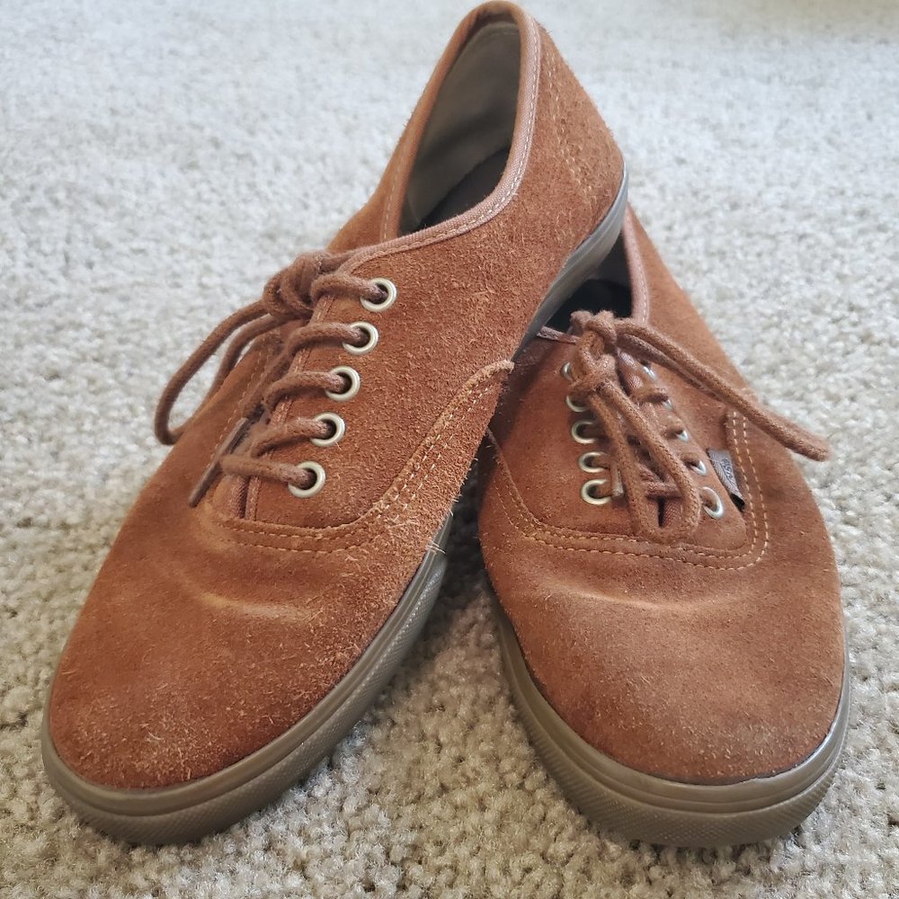 Unisex Vans Suede Brown Shoes